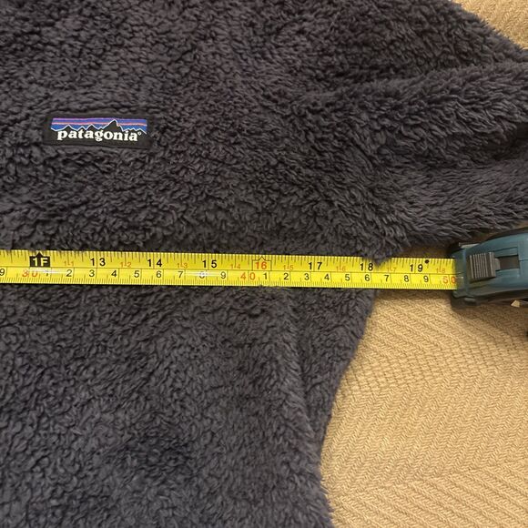 Patagonia Fleece Pullover Sweater Womens Small Blue 1/4 Zip Soft Fuzzy - Picture 8 of 9